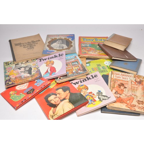 112 - A collection of mainly vintage children's themed books with other paper based items, as shown. Inclu... 