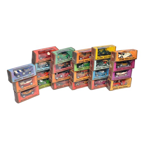 130 - A group of older Matchbox Models of Yesteryear in original boxes, as shown. Some storage wear to som... 