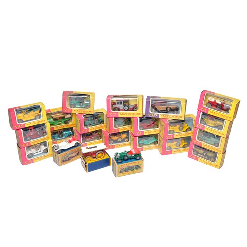 131 - A group of 23 x older issue Matchbox Models of Yesteryear in original boxes, as shown. Some minor st... 