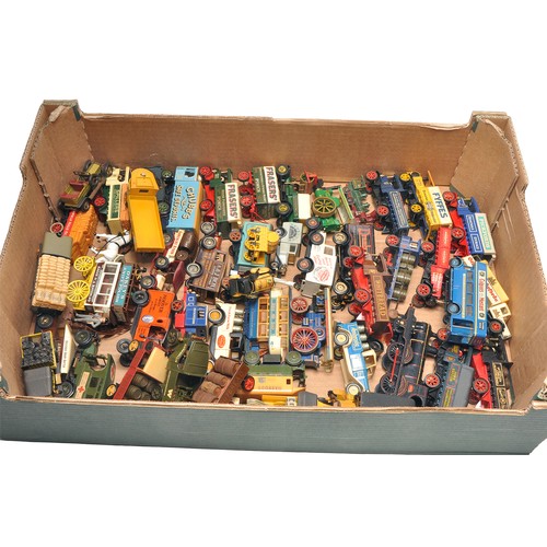 237 - A large group of (mostly) Matchbox Models of Yesteryear including steam themed vehicles and other co... 