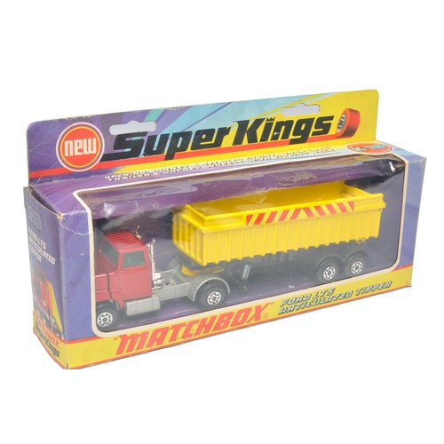 255 - Matchbox Superkings No. K18 Ford Articulated Tipper Truck. Displays generally excellent in good to v... 