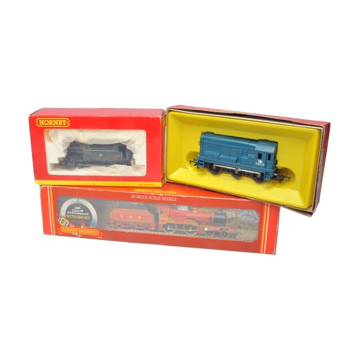 288 - Hornby Model Railway Locomotives to include R376 LMS Class 4P with smoke plus R152 Shunter and R328 ... 