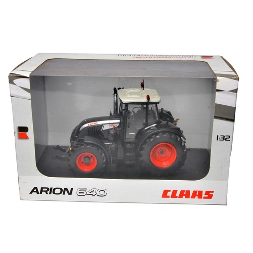 340 - Universal Hobbies 1/32 farm model issue comprising Claas Arion 640 Rickerby Show 2011 Tractor. Excel... 