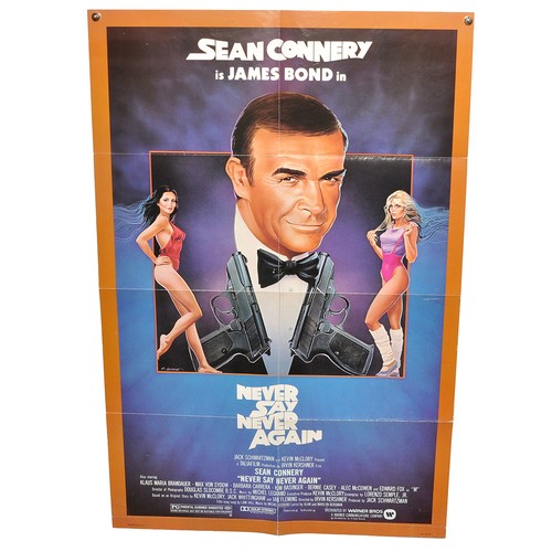 392 - James Bond 007 Film Poster comprising, Never Say Never Again (1983). Folded. One Sheet (27