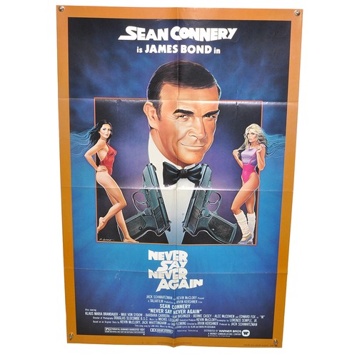 396 - James Bond 007 Film Poster comprising, Never Say Never Again (1983). Folded. One Sheet (27