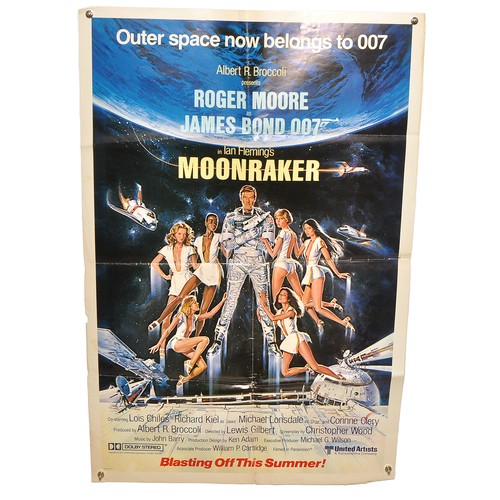 401 - James Bond 007 Film Poster comprising, Moonraker (1979). Folded. One Sheet (27