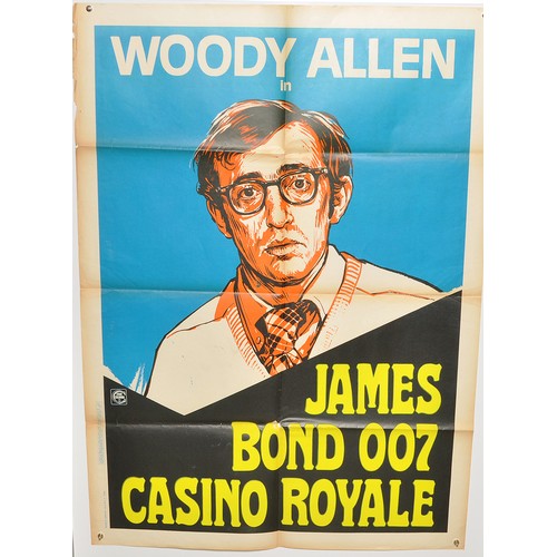 404 - James Bond 007 Film Poster comprising, Casino Royale feat Woody Allen. (R-1970's) Folded. Italian is... 