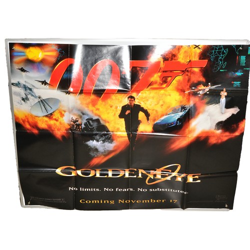 406 - James Bond 007 Film Poster comprising, Goldeneye (1995). Folded. Subway (45.75