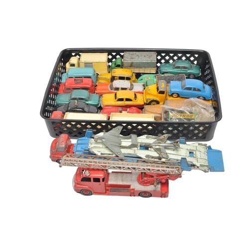 440 - A group of playworn Corgi and Dinky Diecast Toys comprising cars, and commercials, as shown.