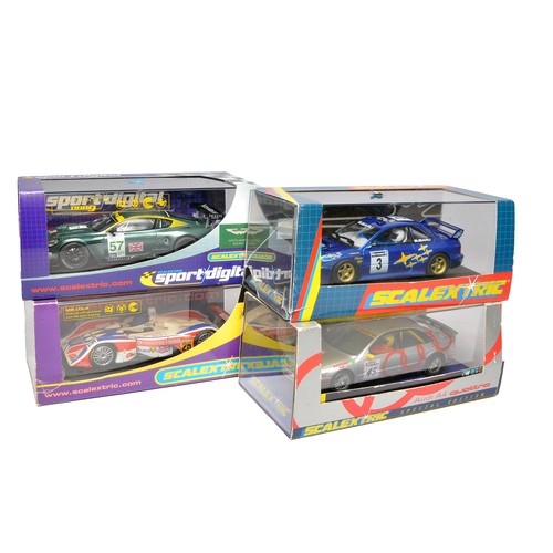 457 - Scalextric slot car issues comprising Audi A4 - Team Audi Sport Special Edition, MG Lola Le Mans 200... 