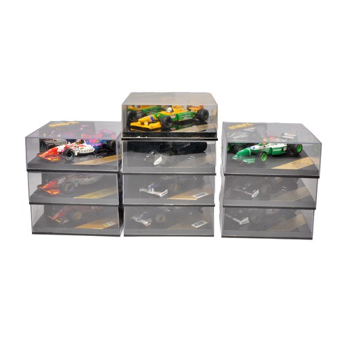 513 - Onyx 1/43 F1 Formula 1 Racing Car group to include Footwork Arrows Hart G.P.Portugal, Ferrari Jean A... 