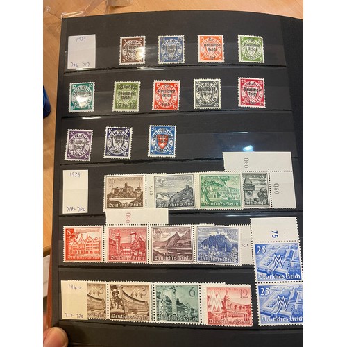 594 - A fine German Stamp album comprising mint Third Reich and early 19th century official stamps, as sho... 