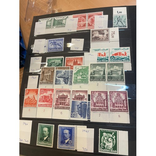 594 - A fine German Stamp album comprising mint Third Reich and early 19th century official stamps, as sho... 