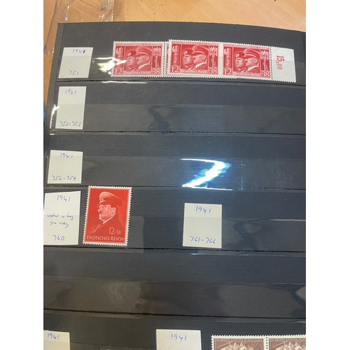 594 - A fine German Stamp album comprising mint Third Reich and early 19th century official stamps, as sho... 