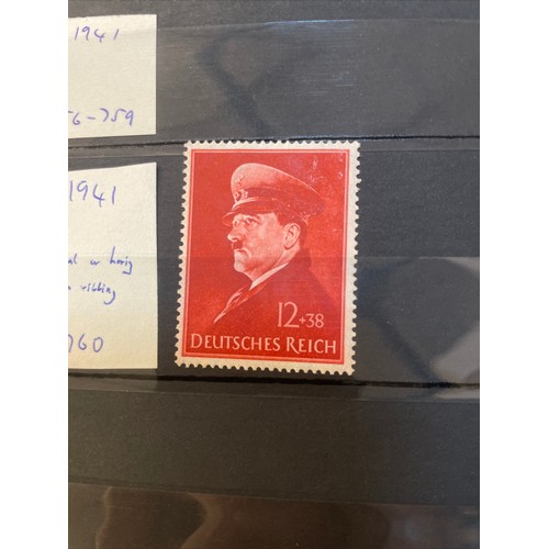 594 - A fine German Stamp album comprising mint Third Reich and early 19th century official stamps, as sho... 