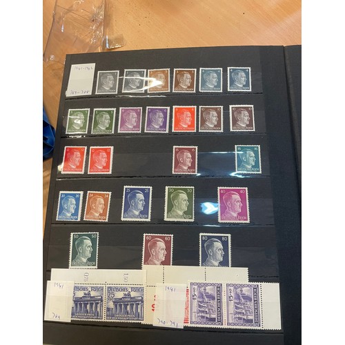 594 - A fine German Stamp album comprising mint Third Reich and early 19th century official stamps, as sho... 