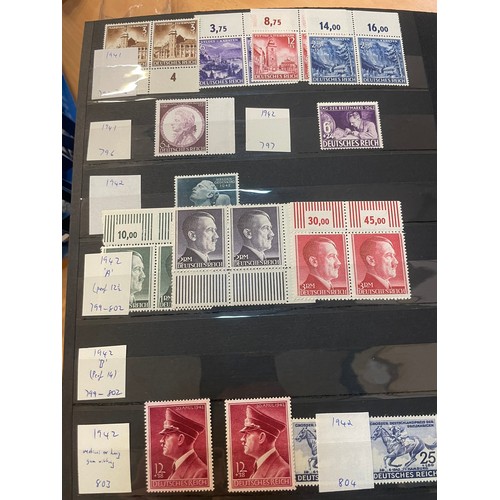 594 - A fine German Stamp album comprising mint Third Reich and early 19th century official stamps, as sho... 