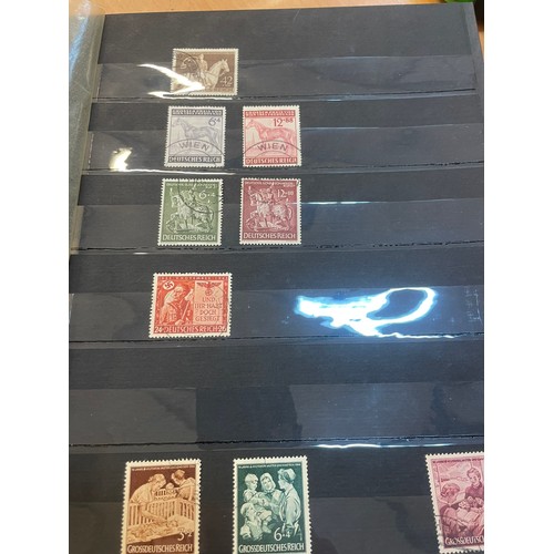 594 - A fine German Stamp album comprising mint Third Reich and early 19th century official stamps, as sho... 