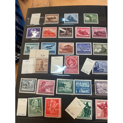 594 - A fine German Stamp album comprising mint Third Reich and early 19th century official stamps, as sho... 