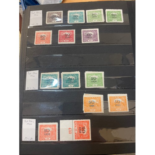 595 - A fine German Stamp album comprising a good quantity of mint issues from mostly Upper Silesia. Note ... 