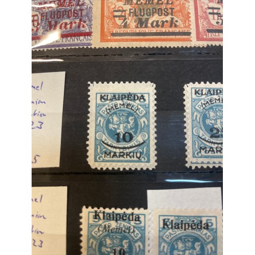 595 - A fine German Stamp album comprising a good quantity of mint issues from mostly Upper Silesia. Note ... 