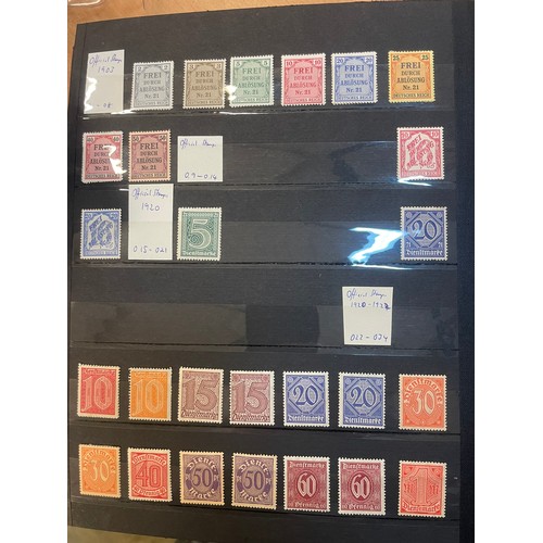 594 - A fine German Stamp album comprising mint Third Reich and early 19th century official stamps, as sho... 