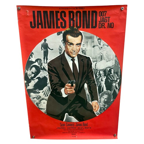 411 - James Bond 007 Film Poster comprising, Dr No (R-1980). Rolled. German A1 (23.25