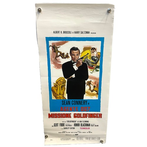 413 - James Bond 007 Film Poster comprising, Goldfinger, 1970's. Italian Locandina (13