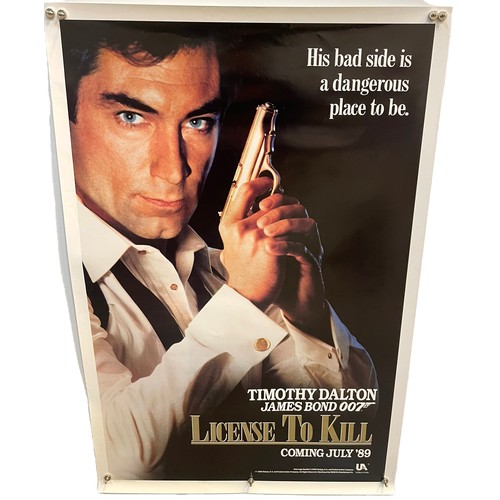 415A - James Bond 007 Film Poster comprising, License to Kill, 1989. Rolled. One Sheet (27