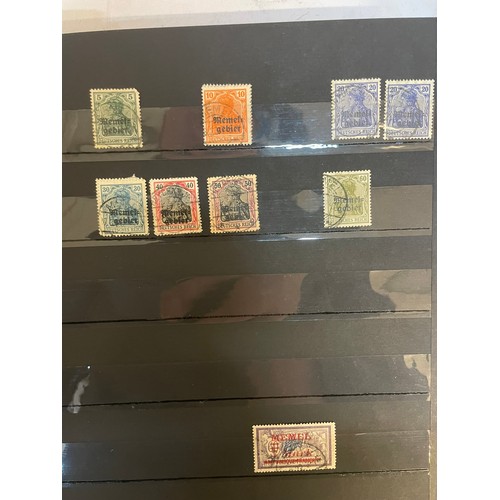 596 - A fine German Stamp album comprising a good quantity of mint issues from Schleswig, Memel (inc occup... 