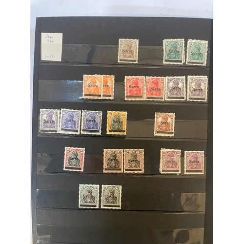 596 - A fine German Stamp album comprising a good quantity of mint issues from Schleswig, Memel (inc occup... 