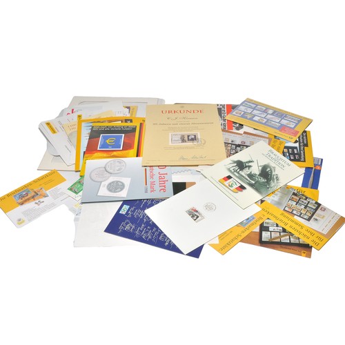 600 - Several Hundred Mint German Stamps from late 1990's / early 00's (as per subscription service) as sh... 