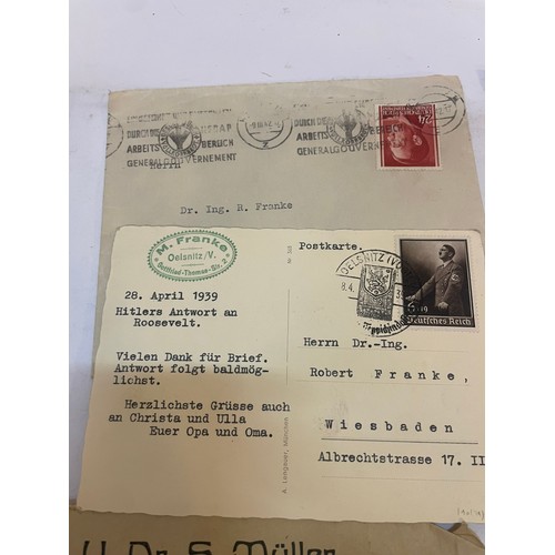 601 - An interesting group of German Postal History, mostly dating 1930's / 40's (third reich era) includi... 