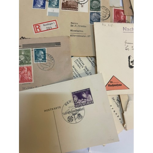 601 - An interesting group of German Postal History, mostly dating 1930's / 40's (third reich era) includi... 