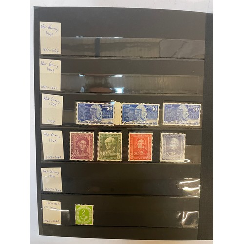 599 - A fine German Stamp album comprising a good quantity of mint issues from West Germany, 1949 - 1963 N... 