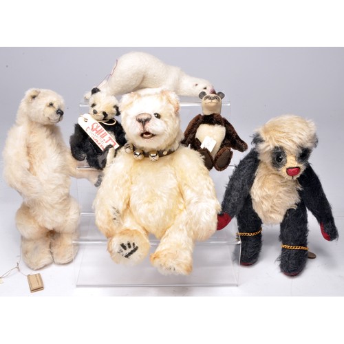 368 - A group of Artist designed/Collector's Polar and Panda bears x six to include 2002 Polar bear standi... 