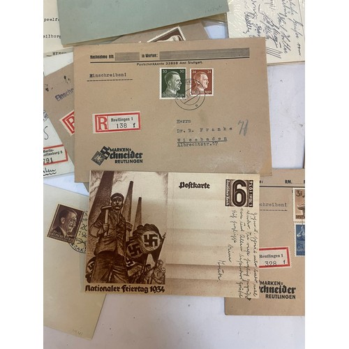 601 - An interesting group of German Postal History, mostly dating 1930's / 40's (third reich era) includi... 