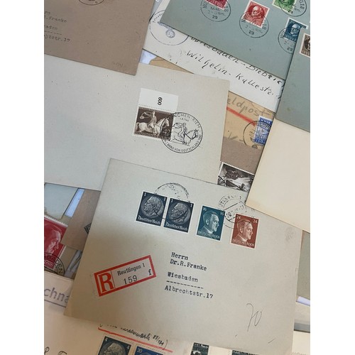 601 - An interesting group of German Postal History, mostly dating 1930's / 40's (third reich era) includi... 