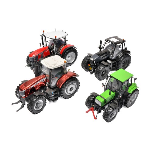 59 - A group of 1/32 Universal Hobbies farm models comprising Deutz Fahr 4.51 Tractor, Massey Ferguson 76... 