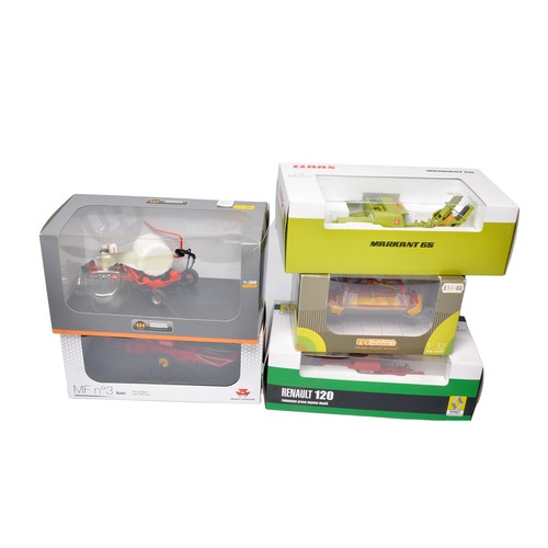 34 - A group of higher detail square balers comprising Replicagri Claas and Renault issues, Universal Hob... 