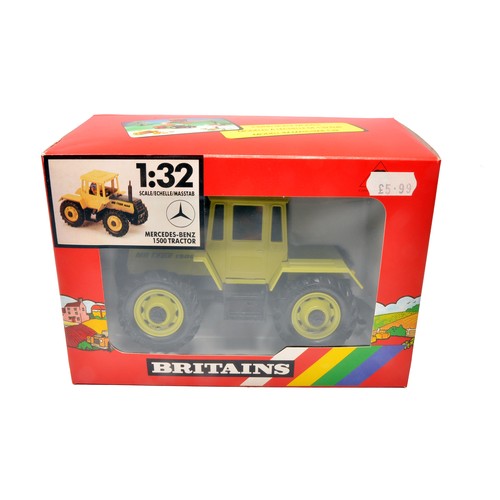 Britains 1/32 farm model issue comprising No. 9525 Mercedes Benz 1500 Tractor. Excellent in excellent (ex-shop condition) box.