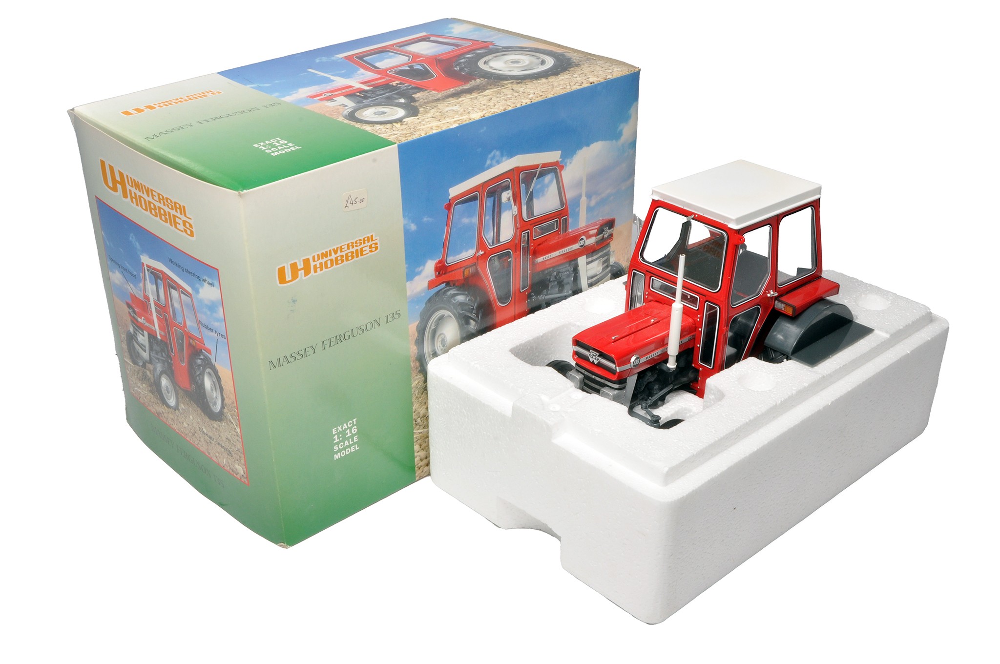 Farm model issue comprising 1/16 Universal Hobbies Massey Ferguson 135 ...