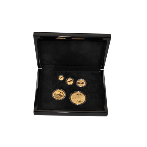 387 - Hattons of London 2019 Concorde 50th Anniversary Gold Definitive Sovereign Proof Set. A Set of five ... 