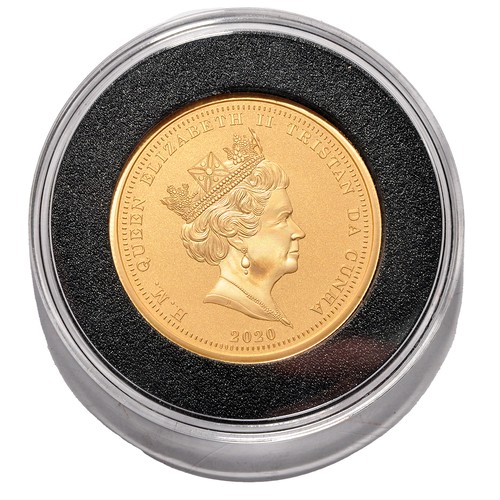 390 - Hattons of London 2020 Dunkirk 80th Anniversary  22 carat Gold Proof Twenty Pound Sovereign.  Diamet... 