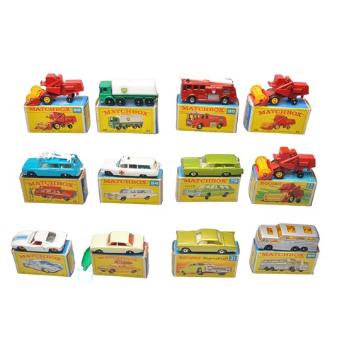 Matchbox Regular Wheels and Superfast x 12. An assortment of various ...