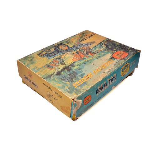236 - Corgi No. GS22 Farming Models Gift Set. Inc Fordson and Massey Ferguson Tractor issues, Land Rover, ... 