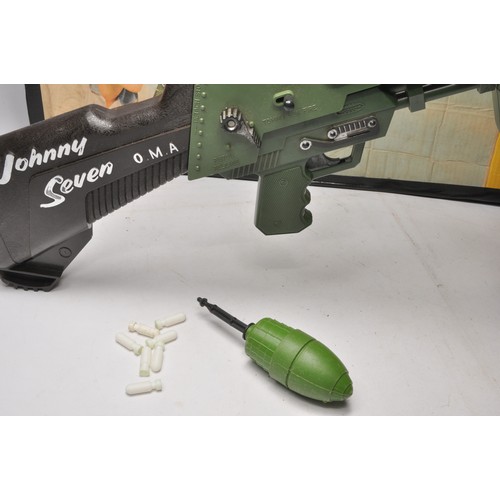 259 - Topper Toys Johnny Seven O.M.A. Gun appears to be complete, in clean condition and in working order.... 