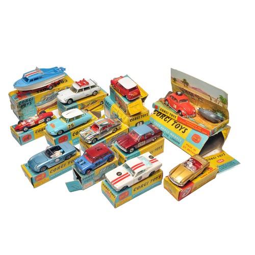 260 - A collection of playworn 'childhood' diecast toys from mostly Corgi. Models generally playworn, as s... 