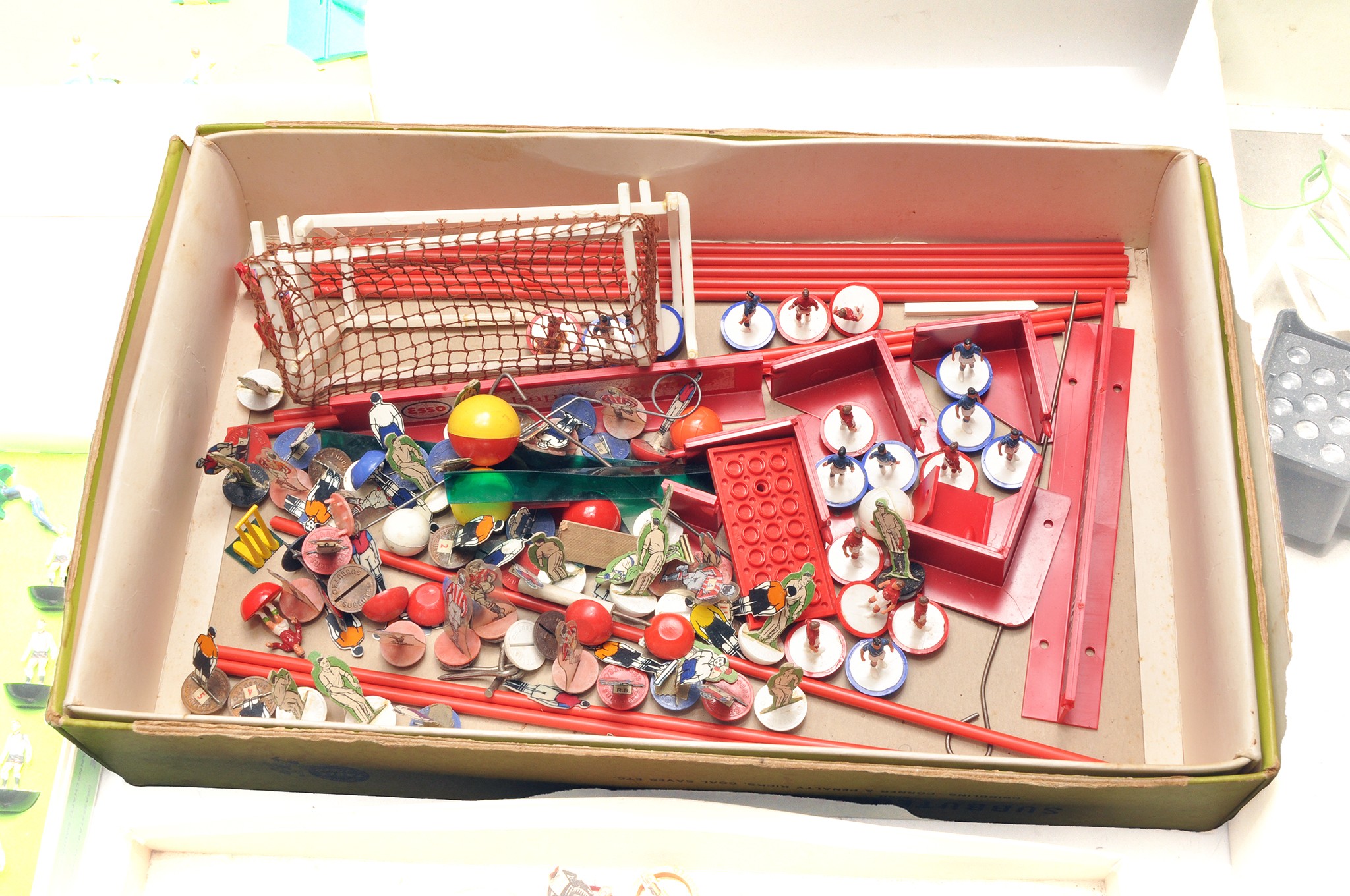A group of Subbuteo comprising Football and Cricket Sets plus loose ...
