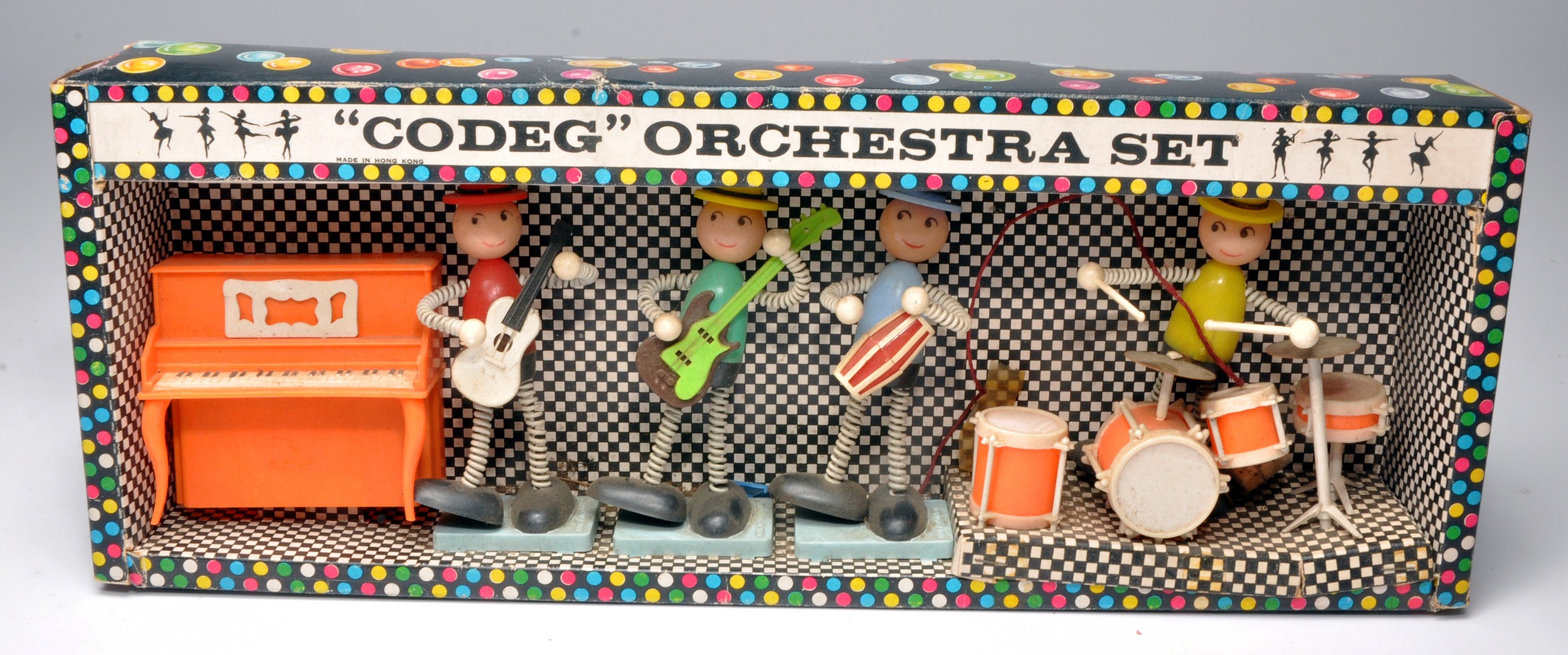 An unusual CODEG (Hong Kong) Plastic Figure and Instrument Orchestra ...